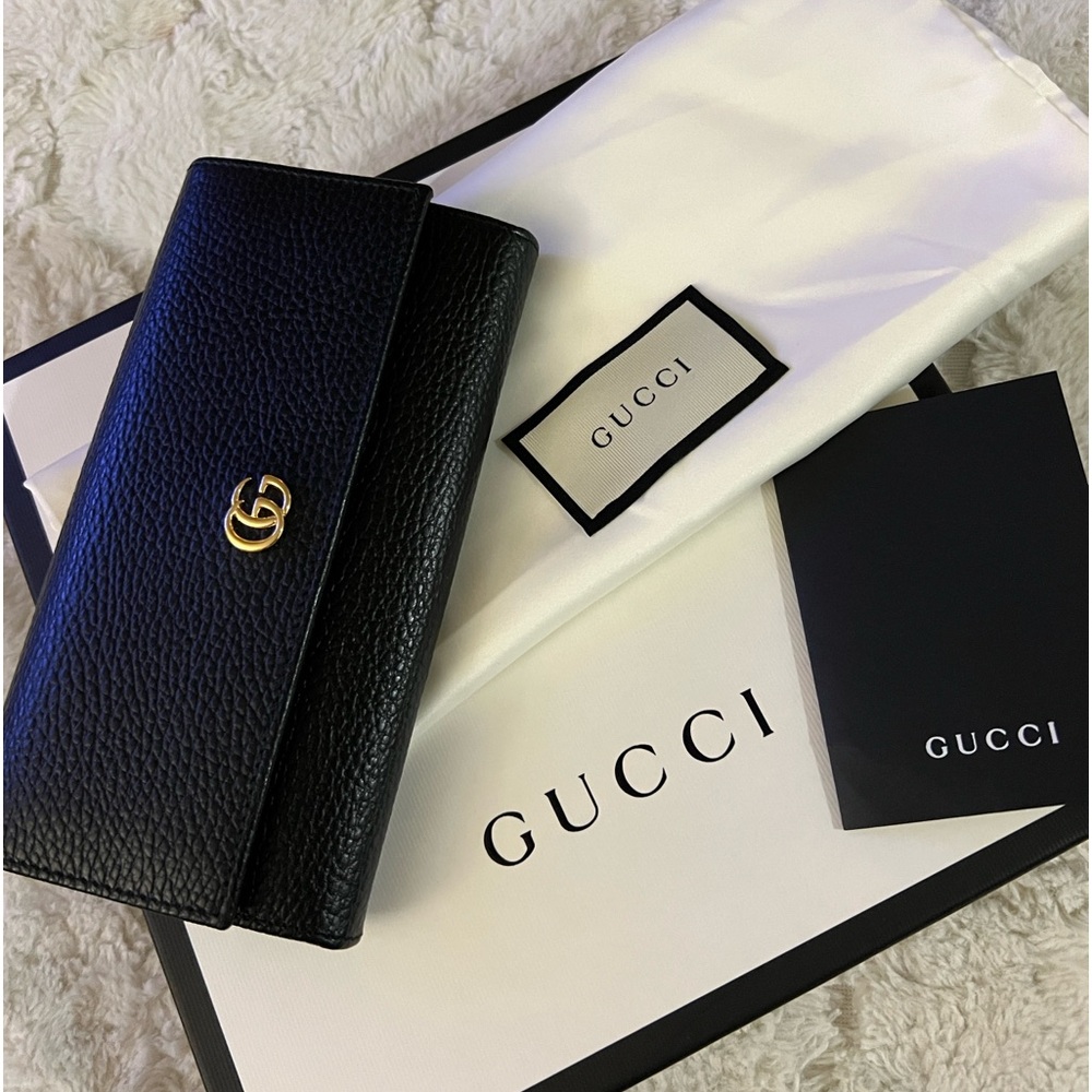 Gucci Marmont Leather Continental Wallet